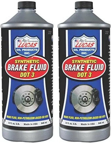 Miniatura 2 de Lucas Oil 10826-12PK Dot 3 Líquido de frenos (12/32 onzas), 1 cuarto de galón, paquete de 12