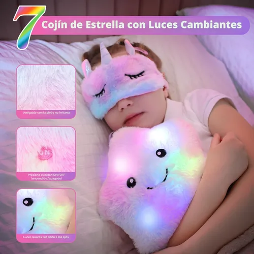 Miniatura 3 de Cherry Tale Juguetes de Unicornio Regalos para Niñas de 4-6 7 8 9 10 Años, Set de Regalos de Cumpleaños para Niñas con Almohada de Estrella con Luz