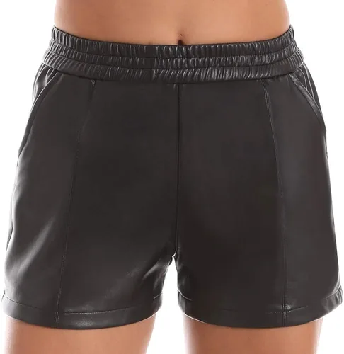 Miniatura 3 de Everbellus Pantalones cortos sueltos con cintura elástica y bolsillos para mujer, Negro