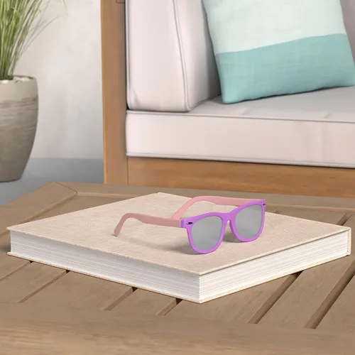 Miniatura 44 de Lentes de sol polarizados de goma elastómero termoplástico (TPEE) flexible, para niñas y niños de 3 a 9 años