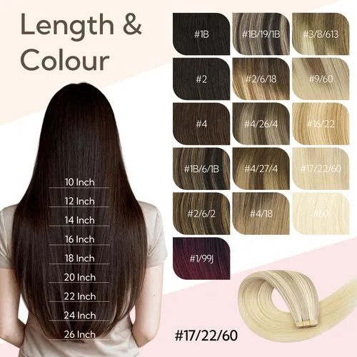 Miniatura 4 de HOTBANANA Extensiones de cabello con cinta, 10 pulgadas, 10 unidades, 0.71 onzas de rubio ceniza degradado a rubio dorado y rubio platino