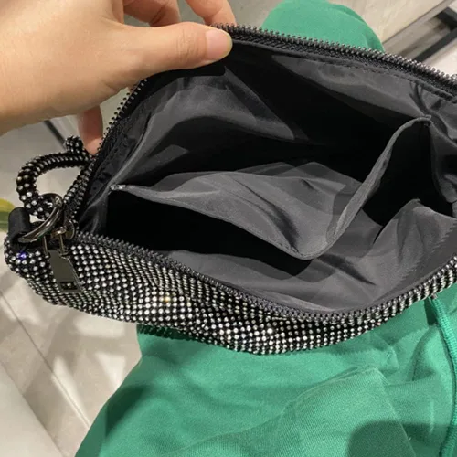 Miniatura 4 de Bolso de mano con diamantes de imitación bolso de noche brillante para mujer bolso de noche bajo las axilas bolsas de hombro para cena fiesta boda