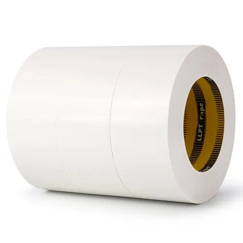 LLPT Cinta adhesiva de grado industrial, paquete de 3 unidades de 2 pulgadas x 35 yardas cada rollo, fácil de rasgar, cinta de tela colorida a Blanco