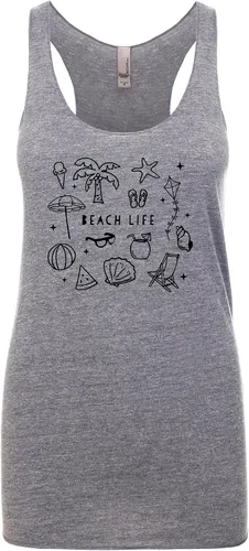Miniatura 10 de Camiseta sin mangas con espalda cruzada para mujer, regalo para ella, camisas con refranes, camiseta de yoga, canción
