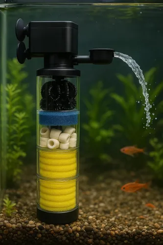 Miniatura 2 de Filtro de acuario para 75-200 galones, potente bomba de agua sumergible de 400 GPH Sistema de filtración silencioso de múltiples etapas