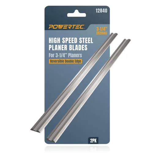 Miniatura 10 de POWERTEC Cuchillas cepilladoras de mano de carburo de 4-3/8 pulgadas para WEN 6534, Powertec HP1005 cuchillas de repuesto para cepilladora - Juego