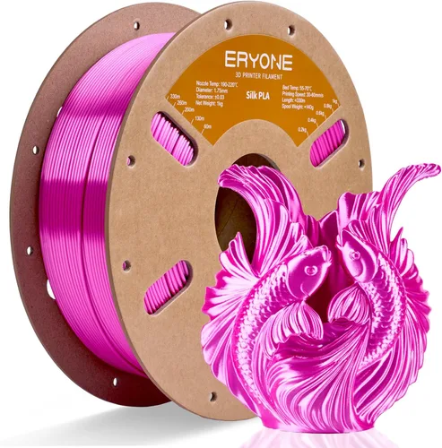 Miniatura 24 de ERYONE Filamento de ácido poliláctico (PLA) de seda bicolor para impresora 3D, de 1.75 mm +/- 0.03 mm, carrete de cartón de 1 kg (2.2 libras)