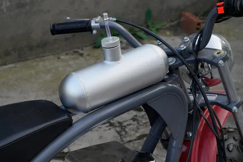 Miniatura 12 de JMCHstore Cilindro de Tanque de Gasolina de Mini Bicicleta de Acero Inoxidable 4x11'' para Coleman Baja Montser Mega moto Predator Hemi no 212