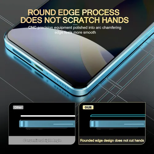 Miniatura 5 de AKABEILA [Paquete de 3 protectores de pantalla de privacidad para Xiaomi Redmi Note 12 Pro Plus (5G) Vidrio de privacidad Cobertura completa Anti