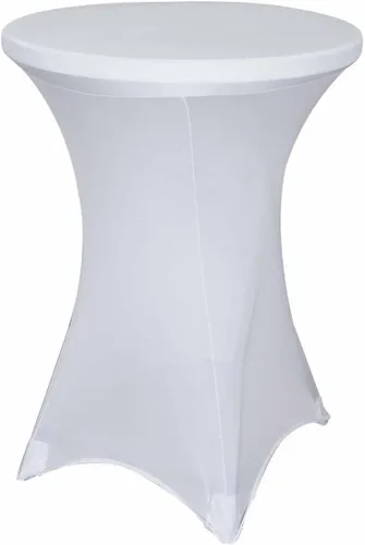 Miniatura 12 de BalsaCircle Mantel elástico ajustable de elastano negro de 36 pulgadas para decoración de bodas, fiestas, eventos