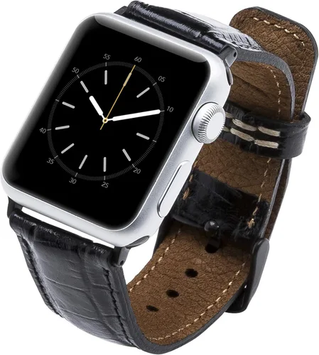 Miniatura 14 de Tuscany - Correa de reloj de cuero prémium para Apple Watch Series 11, 10, 1.654 in, Series 9, 8, 7, 6, 5, 4, 3 y SE 3/2/1 de 1.614 pulgadas, 1.575