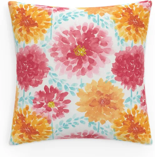 Miniatura 31 de Pillow Perfect - Cojines decorativos florales brillantes para interiores/exteriores, 2 unidades, lumbar - 11.5 x 18.5 pulgadas, verde/rojo Zoe