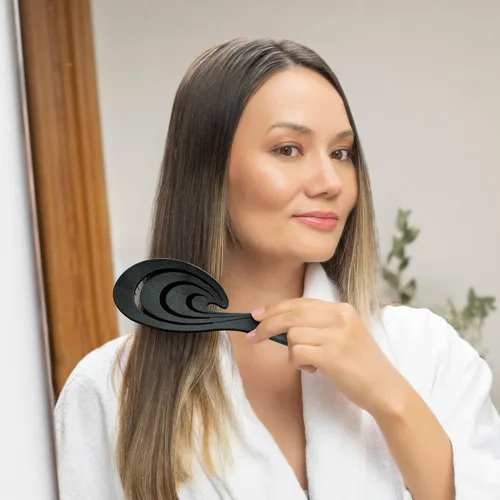 Miniatura 6 de Ninabella Cepillo orgánico desenredante para el cabello, para mujeres, hombres y niños, no tira del cabello, cepillos alisadores para cabello liso