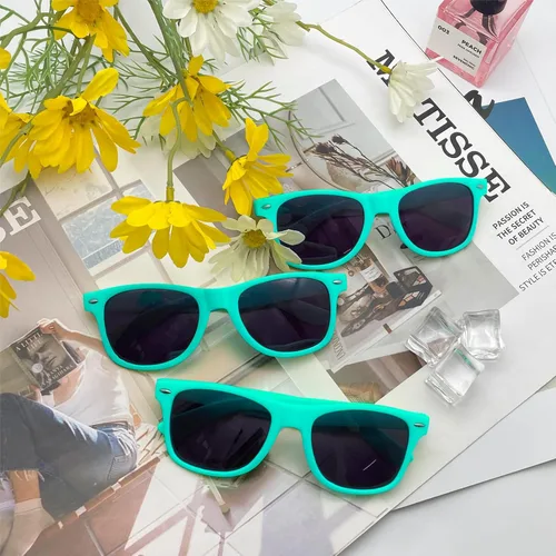 Miniatura 93 de Suministros para regalos de fiesta de colores neón Paquete de 8 gafas de sol unisex