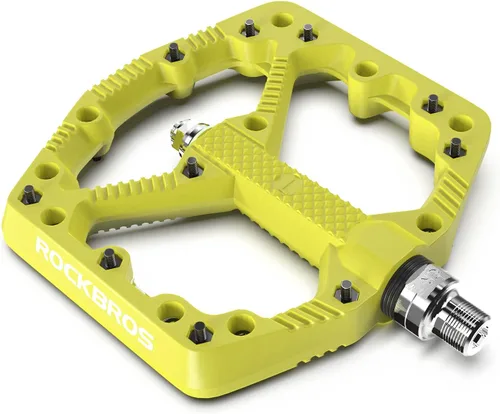 Miniatura 12 de ROCKBROS Pedales de bicicleta de montaña Pedales planos MTB Pedales de plataforma de bicicleta de fibra de nailon para bicicletas de montaña