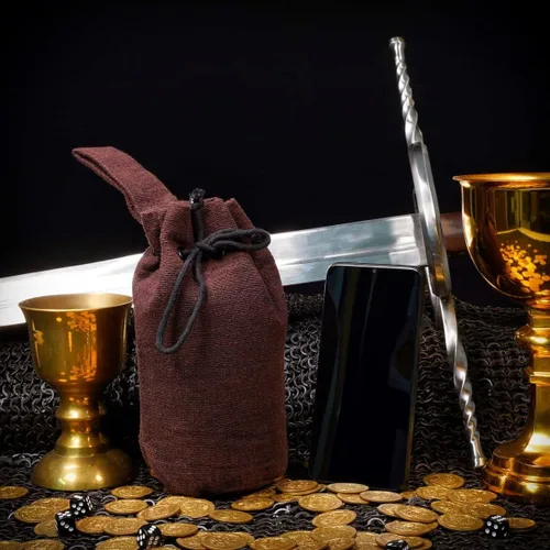 Miniatura 6 de Mythrojan Riñonera con cordón para renacimiento, accesorios para disfraz, bolsa de joyería