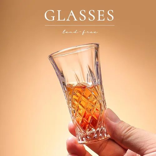 Miniatura 2 de Paquete de 6 vasos de chupito a granel con base pesada de 2 onzas pequeñas vasos de chupito para vodka, whisky, tequila, expreso, juego de licor