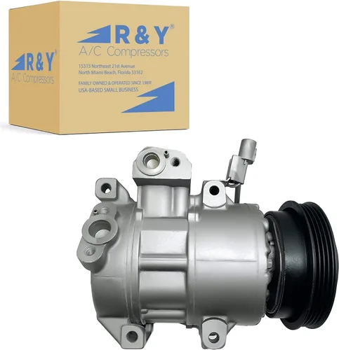 Compresor de CA RYC y embrague de A/C IG371 (se adapta a Kia Rio 1.6L 2006, 2007, 2008, 2009, 2010, 2011; compatible con Kia Rio5 1.6L 2006, 2007,