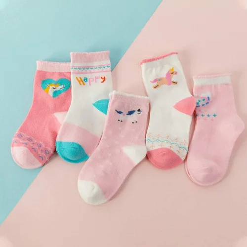 Miniatura 2 de Nuziku Calcetines de algodón para niñas pequeñas, 10 pares