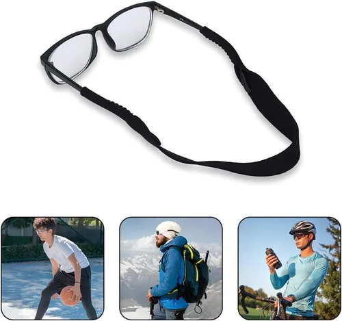 Miniatura 3 de Joyzan Correa para lentes, retenedores de lentes de sol deportivos de neopreno flotante, soporte antideslizante de silicona para gafas, cordón