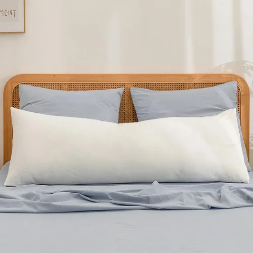 Miniatura 26 de BESTOUCH 100% Algodón Lavado Funda de Almohada para Cabello y Piel, Sensación de Lino, Suave, Cómoda, Transpirable, Juego de 2 Fundas de Almohada