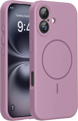 Miniatura 116 de Miracase Funda diseñada para iPhone 13, con protector de pantalla de vidrio templado, forro de microfibra suave antiarañazos, funda de goma