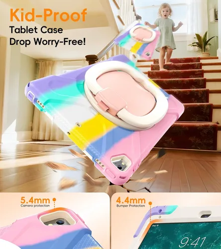 Miniatura 4 de BATYUE Funda para iPad de 6ª generación de 9.7 pulgadas 2018, iPad 5ª generación 2017, iPad Air 2/iPad Pro de 9.7 pulgadas, funda protectora a