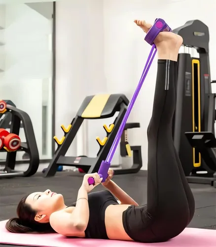 Miniatura 7 de 21 Bandas de Resistencia para Fitness - 4 Tubo Pedal Tirador de Tobillo - 2023 Nuevo Juego de Bandas Elásticas para Sentadillas y Estiramiento