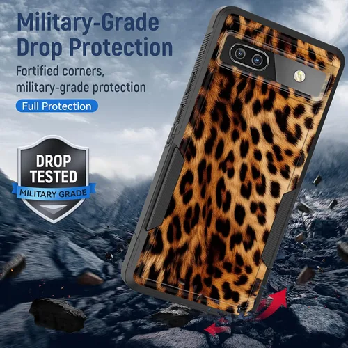 Miniatura 5 de Funda para Pixel 6A, Híbrida de Doble Capa de Servicio Pesado Resistente a Prueba de Golpes PC Duro + Funda Protectora de Silicona Suave para Google