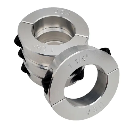 Miniatura 27 de Diámetro de orificio de 0.50 pulgadas - Abrazadera del collar de eje de dos piezas - Aluminio 2024 (paquete de 4)