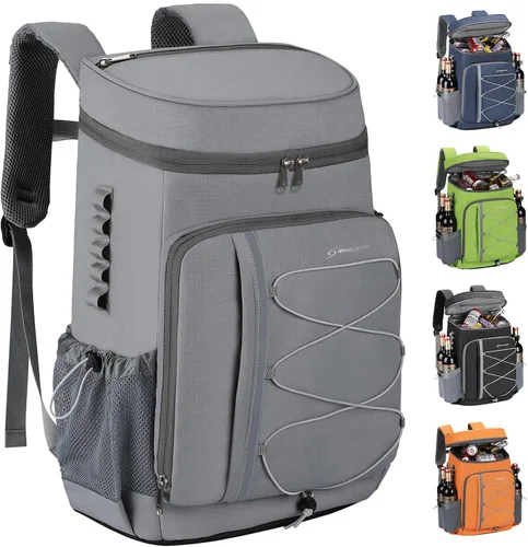 Miniatura 17 de Mochila enfriadora Maelstrom - Bolsa de almuerzo aislada suave a prueba de fugas para 35/50 latas, ideal para acampar, playa, senderismo y compras