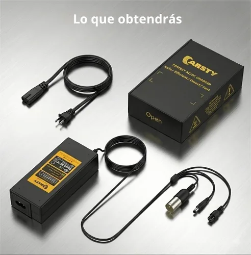 Miniatura 6 de Cargador Carsty Hoverboard 29.4V para scooter eléctrico y silla de ruedas UL Certified Universal 3-in-1 fast charger for 29.4V devices. Compatible