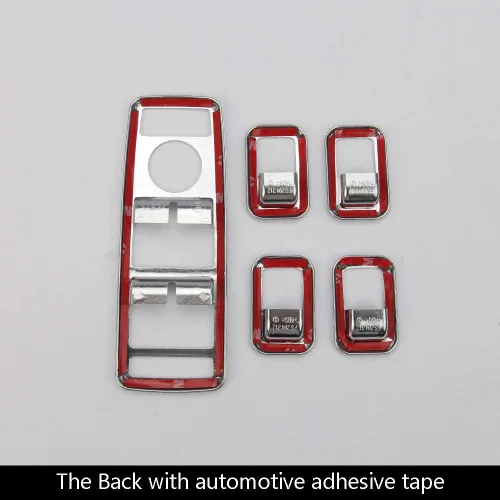 Miniatura 8 de Cubierta de botón de interruptor de elevación de ventana cromada ABS para Mercedes Benz SLK/GLK/G500/A/B/CLA/C W204/GLA/ML/E W212/GLE