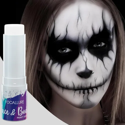 Miniatura 3 de FOCALLURE Palo negro para deportes, barras impermeables para pintura facial y corporal, kit de pintura facial para béisbol, sóftbol, fútbol