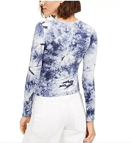 Miniatura 2 de Juniors Manga Larga Tie Dye Top Azul Talla XL, Azul