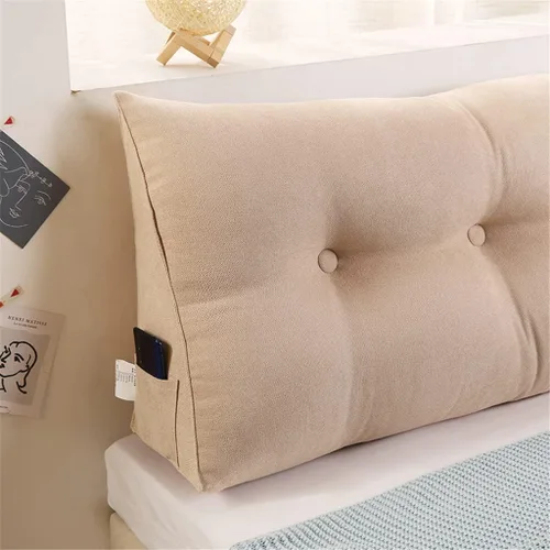 Miniatura 8 de Almohada triangular para cabecero de cama, almohada de lectura de cuña, cojín de sofá cama, respaldo grande, almohadas de apoyo para dormitorio