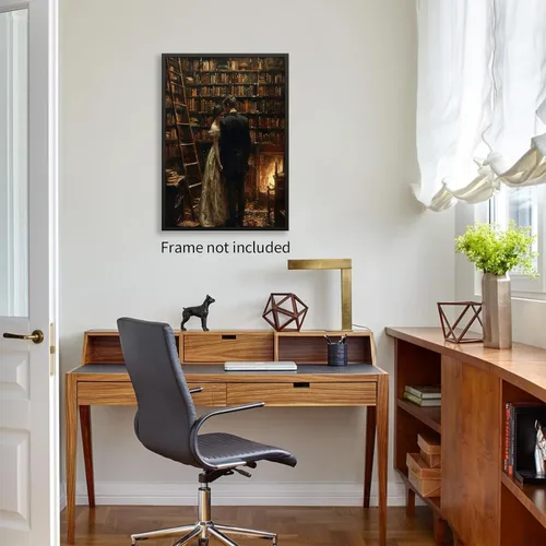 Miniatura 4 de Pósteres vintage de la biblioteca Moody de estilo gótico oscuro, academia estética, arte de pared, libro victoriano antiguo, impresiones en lienzo