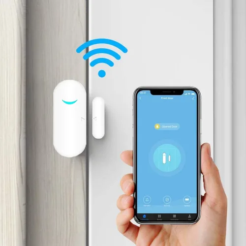 Miniatura 6 de Tuya - Sensores WiFi para puertas y ventanas, alarma inteligente con control de aplicación de notificación gratuita, sistema de alarma de seguridad
