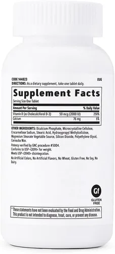 Miniatura 2 de GNC Vitamina D-3 2000 UI - Paquete doble