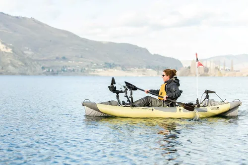 Miniatura 2 de Advanced Elements StraitEdge™ Angler Inflatable Kayak - AE1006-ANG Fishing Kayak with Rod Holders and Bag and Pump