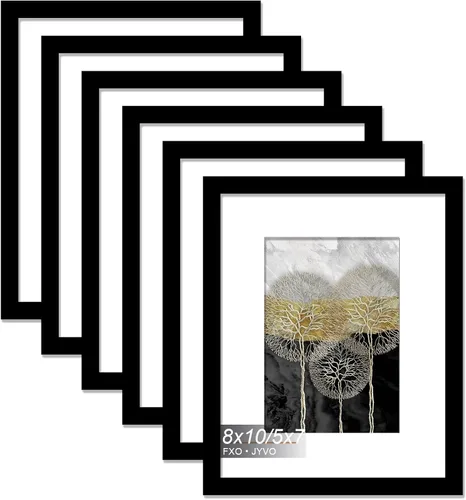 Miniatura 86 de Fxojyvo Marco de Fotos de 4x6, Muestra Foto de 3.5x5 con Paspartú o 4 x 6 Sin Paspartú, Liviano y de Alta Transparencia Marco de 4 por 6 para Pared
