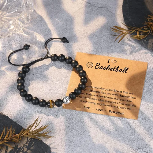Miniatura 4 de UNGENT THEM Regalos para adolescentes y niños, pulsera de béisbol, baloncesto, fútbol, fútbol, regalos para niños, regalos de graduación