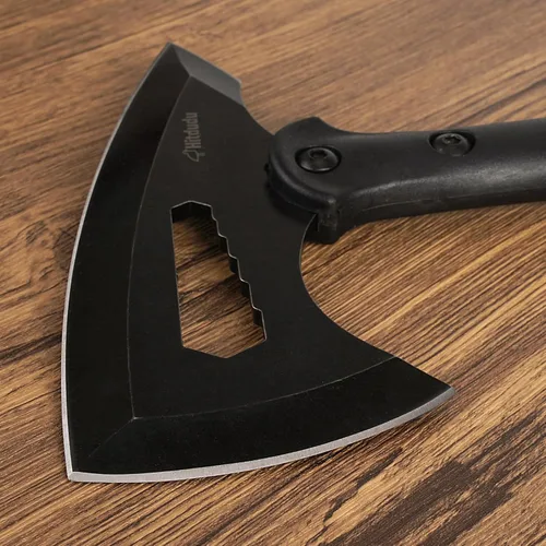 Miniatura 3 de Tomahawk táctico, hacha de lanzamiento con funda, hacha de camping con pincho, mango de fibra de nailon para supervivencia al aire libre, Cabeza
