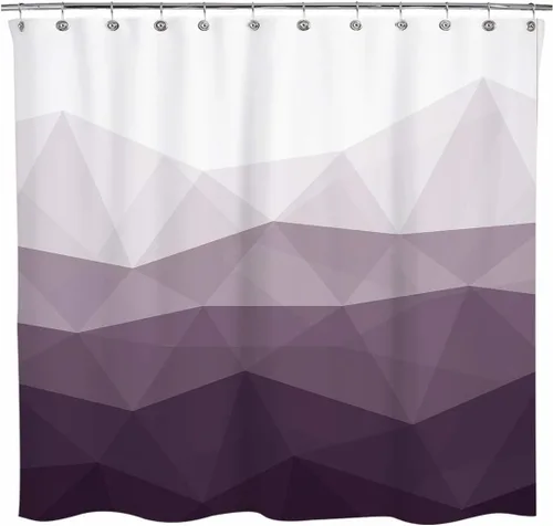 Miniatura 15 de Sunlit - Cortina de ducha de diseño de 36 x 72 pulgadas ombre azul pequeña para cabina de ducha RV de medio tamaño, cortinas estrechas para baño