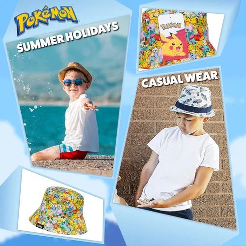 Miniatura 5 de Pokemon Gorra de béisbol para niños y niñas, unisex, Pikachu, correa ajustable, accesorios de verano