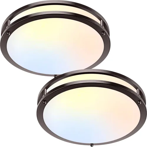 Miniatura 26 de Lámpara de techo LED de montaje empotrado de 36 W, lámpara de techo LED de 13 pulgadas 3600 LM, lámpara de techo moderna 2700 K/3000 K/4000 K/5000