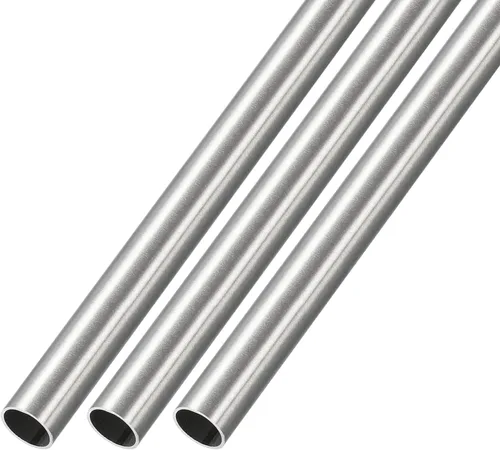 Miniatura 30 de METALLIXITY Tubo de acero inoxidable 304 (0.276 in de diámetro exterior x 0.031 in de alto x 11.811 in de largo) 3 piezas, tubo recto, para muebles