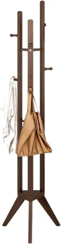 Miniatura 5 de Perchero Perchero Perchero, Perchero, Perchas Plegables Pared Mobile para el Hogar de Pie (Beige)