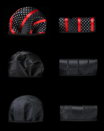 Miniatura 82 de HISDERN Juego de corbatas extralargas para hombre y pañuelo de bolsillo de 63 pulgadas, colección XL, caja de regalo, corbata, lote de 3