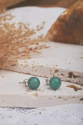 Miniatura 34 de Aretes de jade para mujer, hipoalergénicos, hechos a mano, joyería de jade verde real para mujeres y hombres, regalo para aniversario, graduación